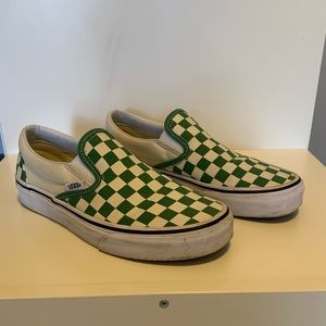 Checkered Vans Slip-On Shoes